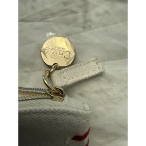 Chloe Parfums Limited‎ Edition 2023 Pouch Pochette Cream Red Stitch thumbnail 4