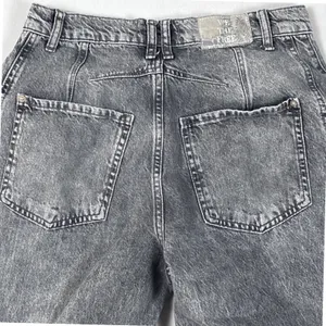 We The Free People Jeans Womens 27 Good Luck Barrel Mid Rise Gray Denim Cotton thumbnail 7
