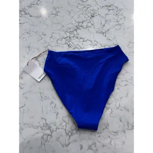 NWT Quince Electric Blue High Rise High Leg Bikini Bottoms Size Medium thumbnail 4