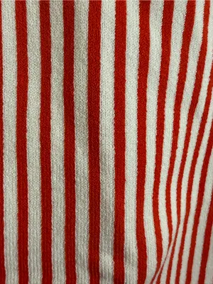 And Taylor NWT red, vertical striped sleeveless, belted knit top XL thumbnail 4