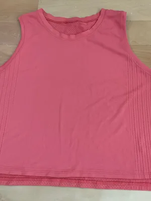 Lululemon Train to Be Tank Top Warm Coral / Warm Coral Sz 12 thumbnail 2