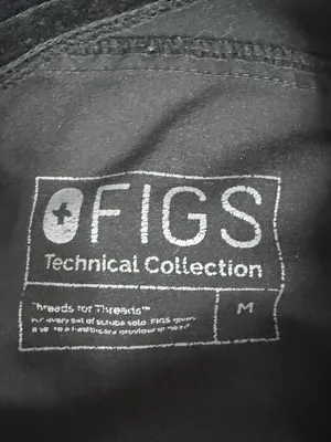 FIGS Kade Scrub Pants Size M Black Straight Leg Technical Collection thumbnail 3