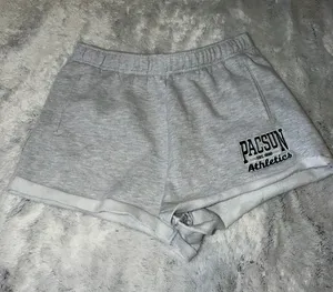 PacSun Gray Athletic Shorts with Logo thumbnail 1