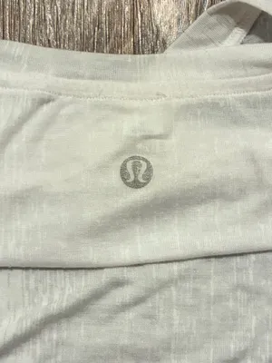Lululemon White Sheer Burnout Long Sleeve Top Size 4 thumbnail 4