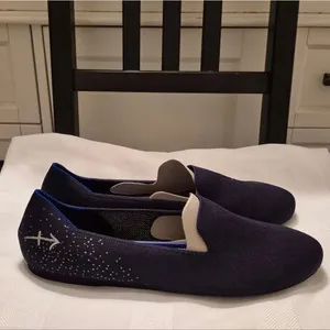 NWOB Rothy's Navy Blue Pisces Loafer Shoes thumbnail 5