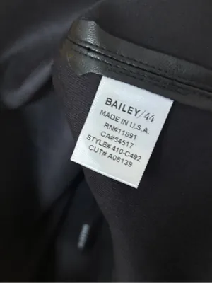 Bailey 44 brown and black faux leather top size large thumbnail 8