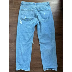 AGOLDE 90s Mid Rise Loose Fit Distressed Jeans Light Wash Blue Size 31 A069C-811 thumbnail 2