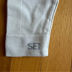 SET Active Oatmeal Seamless Workout Gym Leggings size‎ XS thumbnail 4