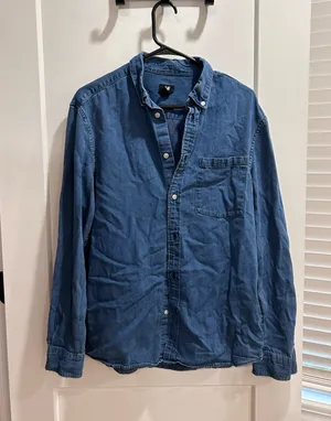 H&M Denim Button Down thumbnail 1
