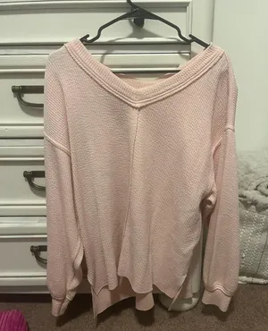 Aerie Light Pink Sweater thumbnail 1