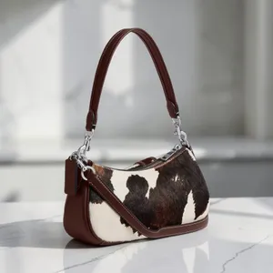 Coach Ashton Bag Cow Print Haircalf Silver Authentic NWT Crossbody CCC83 thumbnail 2