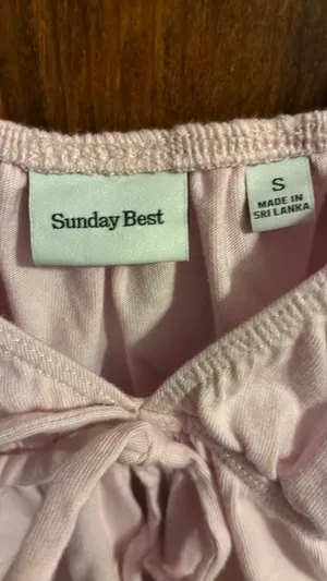 Aritzia Sunday Best Pink Tie Top thumbnail 2