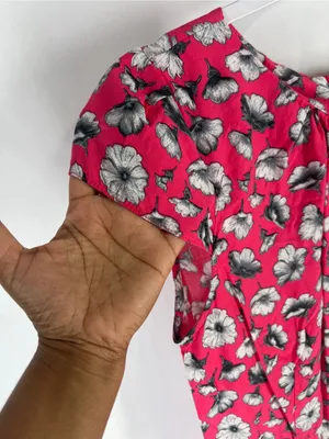 Wallis Fuchsia Floral Cap-Sleeve‎ Mini Dress thumbnail 5