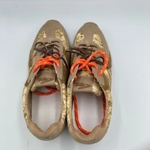 Sam Edelman Women's Size 9 Sneakers Tan Camo Tropical Print Lace Up Casual Shoes thumbnail 6