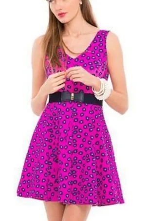 Lilly Pulitzer Clove Dress Size 6 Pink Cheetah Print Sleeveless Preppy Bold thumbnail 1