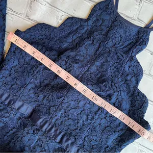 LULUS Zenith Navy Blue Lace Maxi Dress Large Event Party Long Sexy Gown thumbnail 10