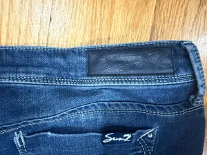 Seven7 woman Denim blue capri Jeans 8 thumbnail 8