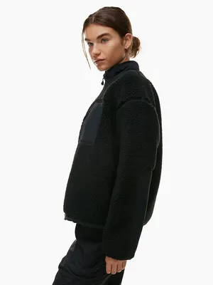 Aritzia TNAction Snoblock Polar Shred Mockneck Jacket Black minimalist fall XS thumbnail 2