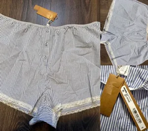 SKIMS poplin sleep shorts size L thumbnail 1