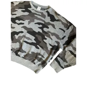 Victorias Secret Pink Gray Black Camo Pull‎ Over Sweater Loose Fitting Size XS thumbnail 2