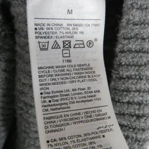 Old Navy Women's Gray Ribbed Knit Quarter Zip Sweater Size Medium Preppy thumbnail 5