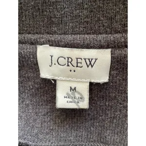 J CREW Gray Sophie Open Front Knit Jacket With Pockets Size Medium thumbnail 8
