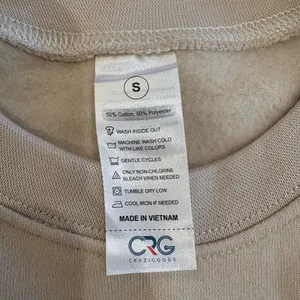 NWOT “Auntie” Crewneck Sweatshirt Tan thumbnail 3