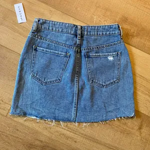 NWT PacSun size 24 or 0 denim distressed mini skirt blue country concert western thumbnail 5
