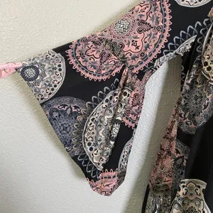 Whimsigoth Peasant Top Large Boho Bohemian Fairy Grunge‎ Witchy Stretchy Artsy thumbnail 3