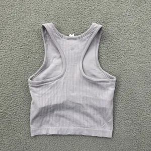 Lululemon Ebb to Street Cropped Racerback Tank Top Faint Lavender Women's 4 thumbnail 2