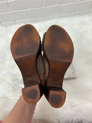 A.Giannetti Genuine Leather Heeled Mules Sandals Size 7.5 thumbnail 11