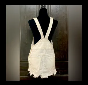 Free People Off white/ cream Crossback Skirtall - size medium (W2) thumbnail 3