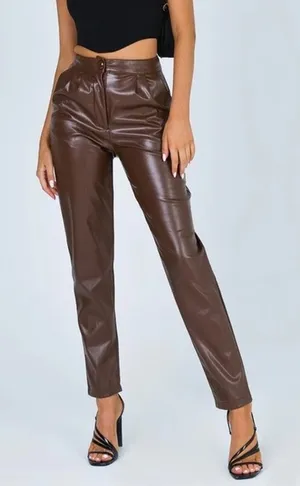 PRINCESS POLLY Love Club Pants Brown thumbnail 1