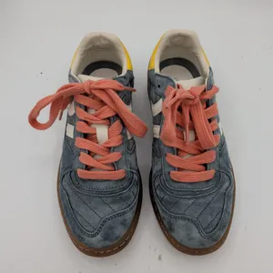 Coolway Goal Blue Suede Low Top Sneakers Womens Size 6 Gum Sole Retro Skater‎ thumbnail 4