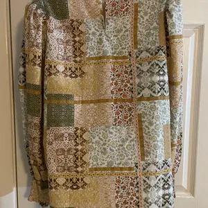 Pleione Patchwork Look Blouse Size Large‎ thumbnail 2