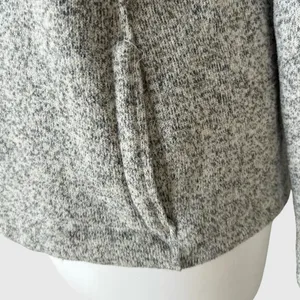 The North Face Crescent Hoodie Pullover Knit Sweatshirt Toggle Gray Womens Large thumbnail 9