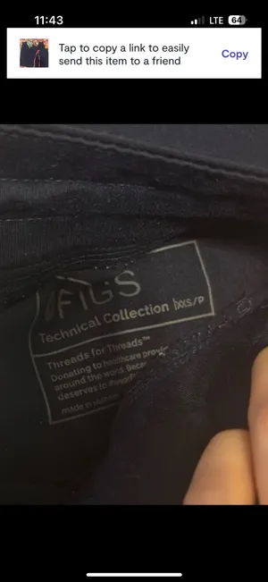 figs navy scrub pants thumbnail 3