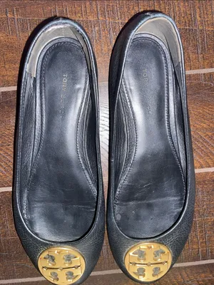 Tory Burch Black Leather Chelsea Flats Size 5.5 thumbnail 5
