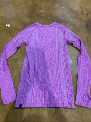 lululemon athletica Women's Long Sleeve Knit Top - Pink thumbnail 3