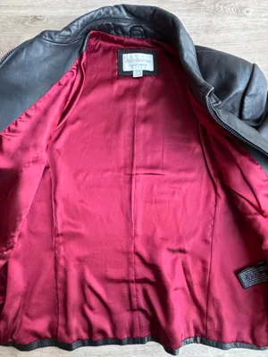 Worthington Genuine Lambskin Leather Vintage 90s Jacket sz L thumbnail 5