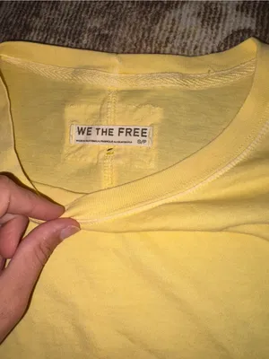 We The Free Women’s Free People Crewneck T-Shirt - Yellow thumbnail 2