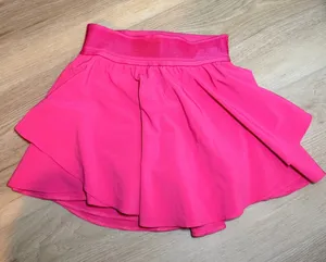 Lululemon Court Rival Skirt Size 0 High Rise Lip Gloss (Hot Pink) thumbnail 1