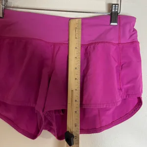 Lululemon Speed Up Women's Running Shorts Pink Size 8 thumbnail 5