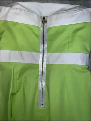 NEW Antonio Melani Strapless Dress Size 6 Lime Green White thumbnail 10