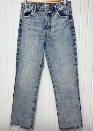 Zara Women's Light Blue Straight Leg‎ Jeans Size 10 thumbnail 1
