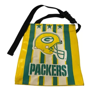Vintage Green Bay Packers NFL Vinyl Shoulder Bag – Late 1980s – Read Description thumbnail 1