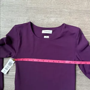 Aritzia NEW Babaton Contour long sleeve bodycon dress in Dewberry Purple XS thumbnail 7