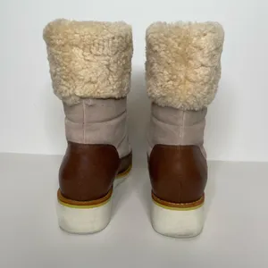 COLE HAAN | Women’s Lania Water Proof Wedge‎ Nike Air Brown Boot - 7.5 $189 thumbnail 4