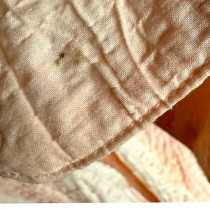 Habitat Clothes To Live In XL Peach Crinkle Textured Button Front Top Lagenlook thumbnail 4