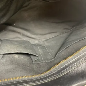 Coach Signature Hampton Black Monogram Canvas Leather Handbag thumbnail 10